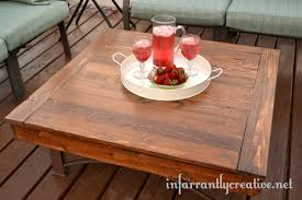 In this video series we are building a rustic live edge coffee table out of blackbutt using simple techniques. Outdoor Coffee Table Infarrantly Creative