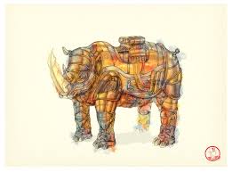 I Draw Detailed Steampunk Illustrations With A Ballpoint Pen Steampunk Animals Steampunk Illustration Illustration