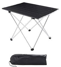 Folding Camping Table Portable Beach Table Mini Aluminum Foldable Picnic Table Collapsible Roll Up Tables With Carry Bag For Outdoor Camping Cooking Fishing Bb Foldable Picnic Table Camping Table Folding Camping Table