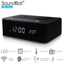 Alibaba.com offers you varied bluetooth speaker alarm clock options to help you choose the best product in terms of your budget and requirements. Soundbot Sb1022 Fm Radio Alarm Clock Charging Station With Bluetooth Soundbot