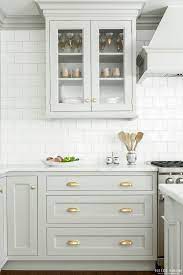 Look We Love Gray Kitchen Cabinets With Brass Hardware Kitchen Cabinet Design Kitchen Inspirations Grey Kitchen Cabinets