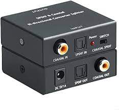 Jul 21, 2017 · s/pdif (sony/philips digital interface) is an audio transfer format interface. Roofull Optical To Coaxial Or Coax To Optical Digital Audio Converter Bi Directional Digital Spdif Toslink Optical To From Coaxial Digital Audio Signal Adapter Repeater By Roofull Buy Online At Best Price In Uae