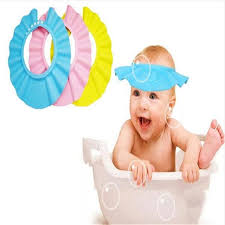 The material is soft and flexible. Child Baby Kids Bathing Shower Eye Ear Protector Head Cover Washing Hair Cap Bathing Bath Protect Soft Baby Shower Cap Baby Shower Hats Baby Shower Accessories