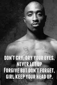 Keep Your Head Up Tupac 2pac Keepfighting Nevergiveup Toughtimes Upsanddowns Despair Headup Everythingwillbeokay Tupac Quotes Rapper Quotes Rap Quotes