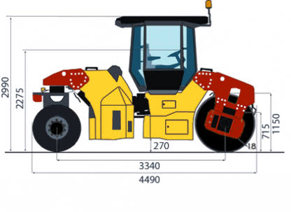 Dynapac CC224C-HF Combination Roller