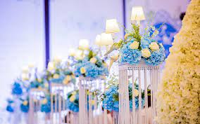 Click the link below for tech news & smartphone updates. Hd Wallpaper White Love Happiness Blue Lamp Hall Wedding Flowers Wallpaper Flare