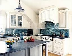 Choosing And Combining Countertops And Backsplashes Kitchen Inspiration Design Kitchen Tiles Design Blue Backsplash