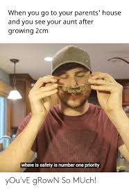 When You Go To Your Parents House And You See Your Aunt After Growing 2cm Where Is Safety Is Number One Priority You Ve Grown So Much Parents Meme On Awwmemes Com