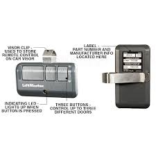 Features the security+2.0 rolling compatible only with security+2.0 liftmaster garage door openers with a yellow learn button and 2 yellow antenna wires. Liftmaster 893lm 3 Button Garage Door Opener Remote Control