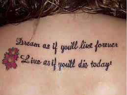 Also make sure the font size is not so small because it may stretch with your. Tattoo Quotes About Life Quotesgram