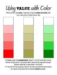 Color Value Scale Shading Practice Color Theory Lessons Elementary Art Rooms Teaching Colors