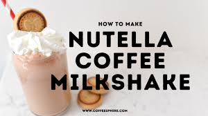 They are made with the original coffee syrup from r.i. Nutella Coffee Milkshake Coffeesphere