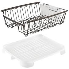 Add bath accessories functional & stylish accessories are easy updates that make a big impression. Mdesign Large Dish Drying Rack And Drainboard With Swivel Spout Target
