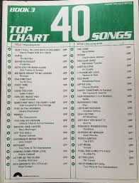 Music 1980 Book 3 Top 40 Chart Songs Piano Vocal Chords