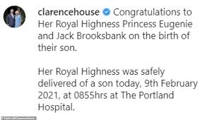 The finding sarah author was referring to photos published by the daily mail that showed brooksbank, 35, relaxing on a yacht in capri, italy, on friday, july 30. Princess Eugenie Baby Jack Brooksbank S Bosses Send Press Release Daily Mail Online
