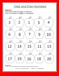 Learning Ideas Grades K 8 Odd And Even Apple Coloring Freebie Number Worksheets Even And Odd Apple Coloring