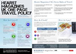Hearst Magazines Uk One Page Travel Policy Travel Magazines Booking Hotel Travel