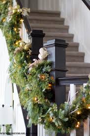 Hang christmas garland made of fresh, fragrant, real evergreens on the stairway banister or mantel. How To Make Fake Christmas Garland Look Real Honeybear Lane
