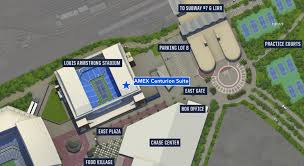 U S Open Entrance Map And Centurion Suite Location Point