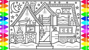 Some of our free coloring pages have been drawn like doodles, or with zentangle style ! How To Draw A Christmas House With Decorations Christmas Drawing And Coloring Pages For Kids Youtube