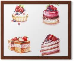 Jetzt die vektorgrafik hand zeichnen kuchen herunterladen. Fototapete Satz Von Verschiedenen Sorten Von Kuchen Hand Zeichnen Aquarellillustration Pixers Wir Leben Um Zu Verandern