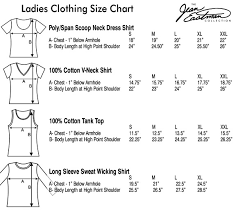 Ladies Clothing Size Chart
