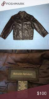 Men S Banana Republic Leather Jacket Genuine Leather Men S Jacket By Banana Republic It Is In Excellent Conditi Leather Jacket Genuine Leather Jackets Jackets