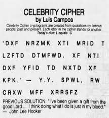 Along the way, we decided to create our own cryptogram puzzle game'. The Celebrity Cypher Zodiac Ciphers