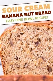 Sift baking powder with flour and blend into creamed mixture. Sour Cream Banana Nut Bread The Chunky Chef