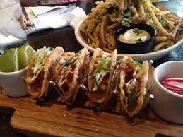 2 orders of rice and beans. Fish Tacos Picture Of Guy Fieri S Vegas Kitchen Las Vegas Tripadvisor