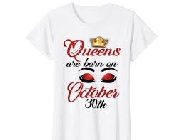 Amazon Cute Birthday Queens Are Born On October 30th Scorpio Girl T Shirt Clothing Girls Tshirts Personalized T Shirts T Shirt