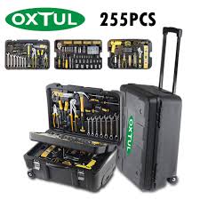 Hand tool sets help you get the job done. Oxtul 255pcs Professional Hand Tools Set Rolling Tool Box Socket Wrench Ratchet Screwdriver Hammer Knife Tool Kit Storage Case Hand Tool Sets Aliexpress
