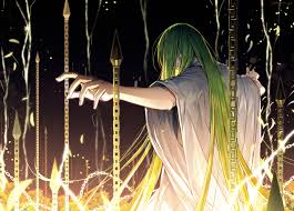 Fate Series Fgo Fate Grand Order Anime Boys Long Hair 2d Gold Chains Smiling Enkidu Fgo Green Hair Fan Art 2k Wallpaper Gilgamesh And Enkidu Anime Fate