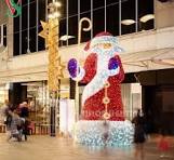 Decorative Large Outdoor Street Christmas 3D Santa Claus ...