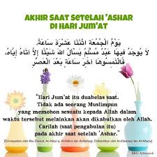 Bacaan Akhir Setelah Solat Ashar Setiap Hari Jumaat Allah Kata Kata Indah Doa