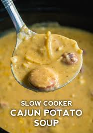 Slow Cooker Cajun Potato Soup Recipe Slow Cooker Soup Recipes Food