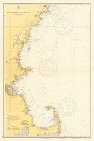 1935 Nautical Chart Of The New England Coastline My