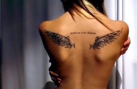 I Spy With My Salad Eyes Girl Back Tattoos Angel Wings Tattoo Wing Tattoo