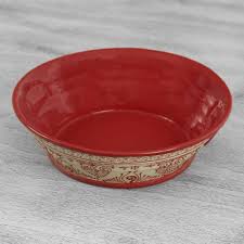 Ceramic Serving Bowl Red Basin 12 Inch Serving Bowls Bowl Decorative Bowls