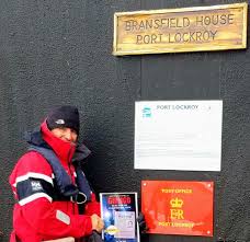 Dan Tito Davis In Front Of Port Lockroy Antarctica Post Office In Stocking Cap Book Tours Tito Davis