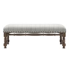 It's made with a wooden frame and has a slim bench seat with low rolled arms and a high back, and measures 41 tall and 95.25 wide. Union Rustic Cadencia Upholstered Bench Reviews Wayfair