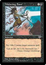 We did not find results for: Withering Boon Mirage Community Gatherer Magic The Gathering