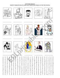 If you're good with your hands and basic tools, then you may be a good fit for the construction industry with some training. English Worksheets Soup Of The Letters About Jobs