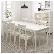 Ingatorp Extendable Table White Length 61 Ikea In 2020 White Kitchen Table Table White Dining Table
