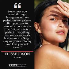 NOTHING IS PERFECT' “Everything you see is everyone's best moments. So go  easy