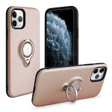 For iphone 11 pro max leather case genuine folio flip wallet case stand cover. Iphone 11 Pro Max New Hybrid Case With Ring Rose Gold Rhd2 I