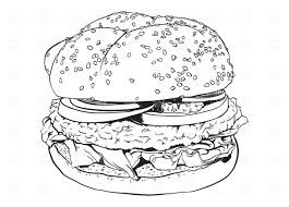 Hamburger 1 Imagens Para Colorir Colorir Desenhos
