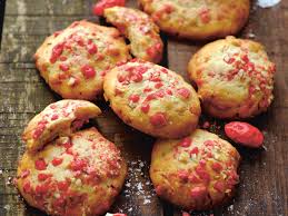 Decouvrez La Recette Des Cookies Aux Pralines Roses Recette Praline Cookies Recette Praline Rose