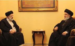 ‫السيد حسن نصرالله يعزي قائد الثورة ...‬‎