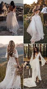 20 Gorgeous Boho Chic Wedding Dresses For 2021 Brides Oh Best Day Ever Boho Chic Wedding Dress Chic Wedding Dresses Wedding Dress Inspiration